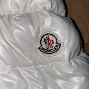 Authentic white/cream Moncler women’s size 3 short jacket.
